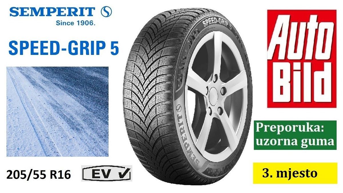 Semperit Speed-Grip 5: "Uzorna" zimska guma, treće mjesto na testu Auto Bilda