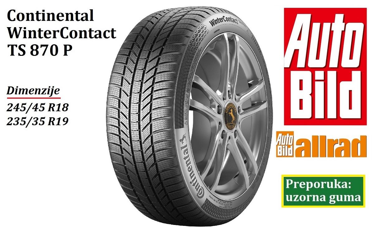 Continental WinterContact TS 870 P briljirao na testu zimskih guma za vozila s 4x4 pogonom 