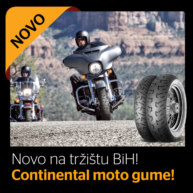 Novo na bh. tržištu: Maja Gume i Continental nude vrhunske moto gume u 80 različitih dimenzija