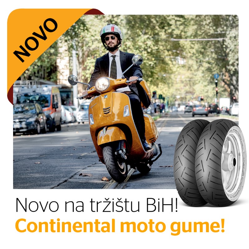 Novo na bh. tržištu: Maja Gume i Continental nude vrhunske moto gume u 80 različitih dimenzija