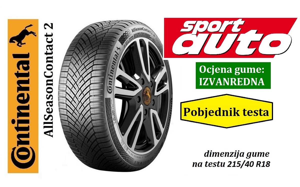 Continental AllSeasonContact 2 pobjednik testa cjelogodišnjih guma magazina Sport Auto